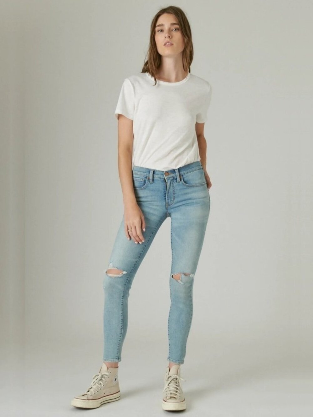2/$30 Lucky Brand Midrise Ava Skinny Jeans Olancha Dest 4/ 27 #A1818